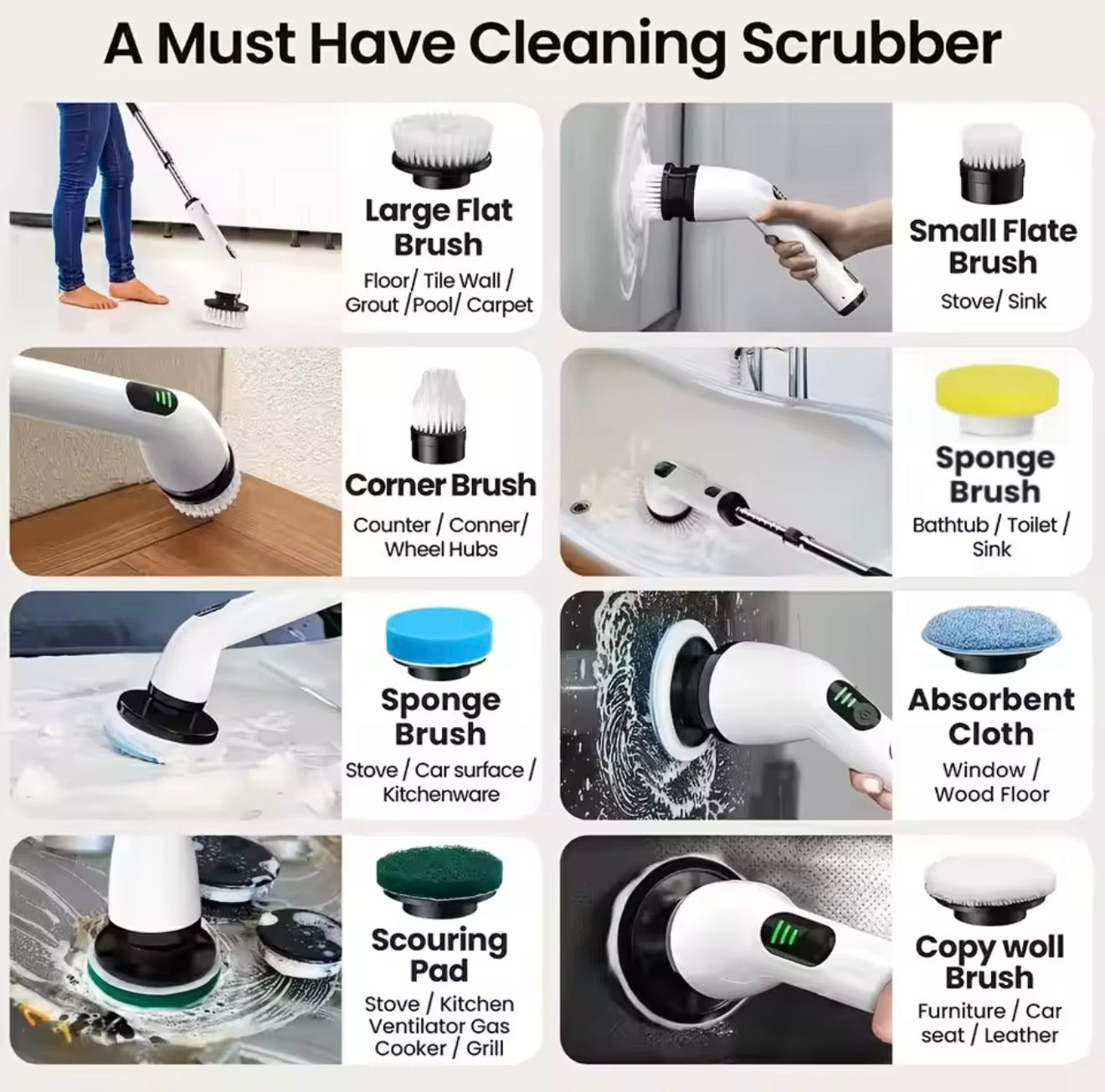 PowerScrub™ Electric Cleaning Brush